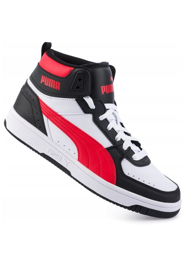 Męskie buty sportowe za kostkę Puma Rebound Joy 374765-22. Wysokość cholewki: za kostkę. Kolor: biały