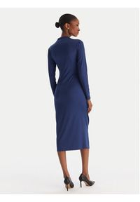 ACCESS FASHION Sukienka koktajlowa 54-3040-225 Granatowy Slim Fit. Kolor: niebieski. Materiał: syntetyk. Styl: wizytowy #4