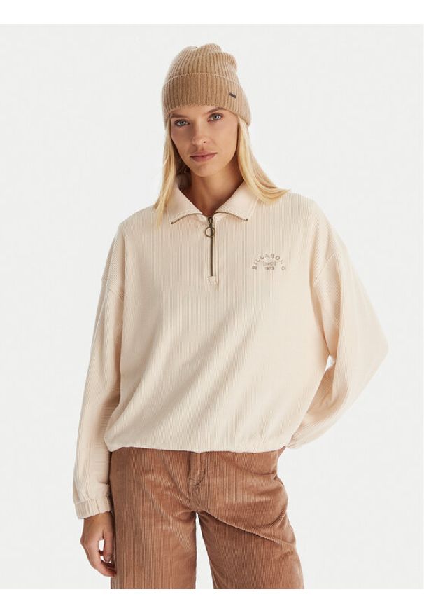 Billabong Bluza Coffee Time EBJKT00115 Écru Regular Fit. Kolor: kremowy. Materiał: syntetyk