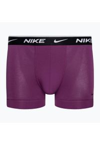 Bokserki męskie Nike Everyday Cotton Stretch Trunk 3 pary. Kolor: fioletowy, zielony, wielokolorowy