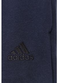 Adidas - adidas Spodnie GK8970 męskie kolor granatowy z nadrukiem. Kolor: niebieski. Wzór: nadruk #2
