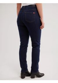Big-Star - Jeansy damskie z wysokim stanem granatowe Katrina High Waist 720. Stan: podwyższony. Kolor: niebieski #8