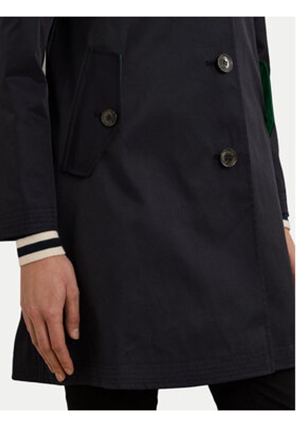 Lauren Ralph Lauren - LAUREN RALPH LAUREN Płaszcz przejściowy 297967121005 Granatowy Straight Fit. Kolor: niebieski. Materiał: bawełna