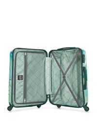 Wittchen - Zestaw walizek z ABS-u z nadrukiem. Kolor: niebieski, wielokolorowy, zielony. Materiał: guma. Wzór: nadruk. Styl: wakacyjny #6