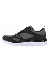 skechers - Buty na co dzień męskie SKECHERS SUMMITS SOUTH skóra. Okazja: na co dzień. Kolor: niebieski. Materiał: skóra