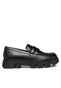 Geox Loafersy D Vilde D46UAC 00043 C9999 Czarny. Kolor: czarny. Materiał: skóra