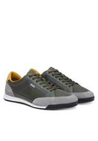 BOSS Sneakersy Nitan 50568486 Zielony. Kolor: zielony. Materiał: materiał #5