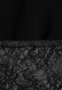 Renee - Czarna Sukienka-Marynarka VICES o Pudełkowym Kroju z Ozdobną Koronką Cheridine. Kolor: czarny. Materiał: koronka. Wzór: koronka. Styl: elegancki #5