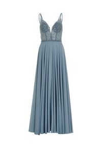 Hey Kyla Sukienka wieczorowa 5AI056HK Niebieski Regular Fit. Kolor: niebieski. Materiał: syntetyk. Styl: wizytowy #2