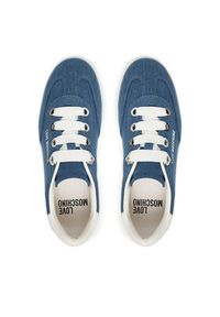 Love Moschino - LOVE MOSCHINO Sneakersy JA15142G1OJO5700 Niebieski. Kolor: niebieski. Materiał: materiał #4