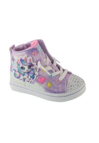 skechers - Buty sportowe Sneakersy dziewczęce, Twi-Lites 2.0 - Unicorn Glam. Kolor: różowy. Model: Skechers Sport. Sport: turystyka piesza