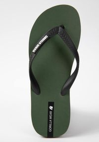 GORILLA WEAR - Japonki plażowe Gorilla Wear Kokomo Flip-Flops. Okazja: na plażę. Kolor: zielony