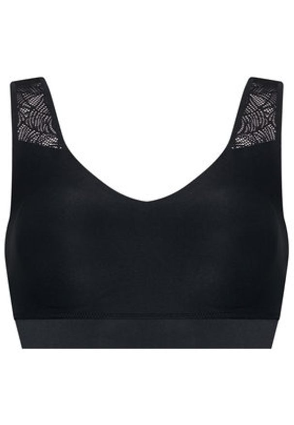 Chantelle Biustonosz top Soft Stretch C11G10 Czarny. Kolor: czarny. Materiał: syntetyk