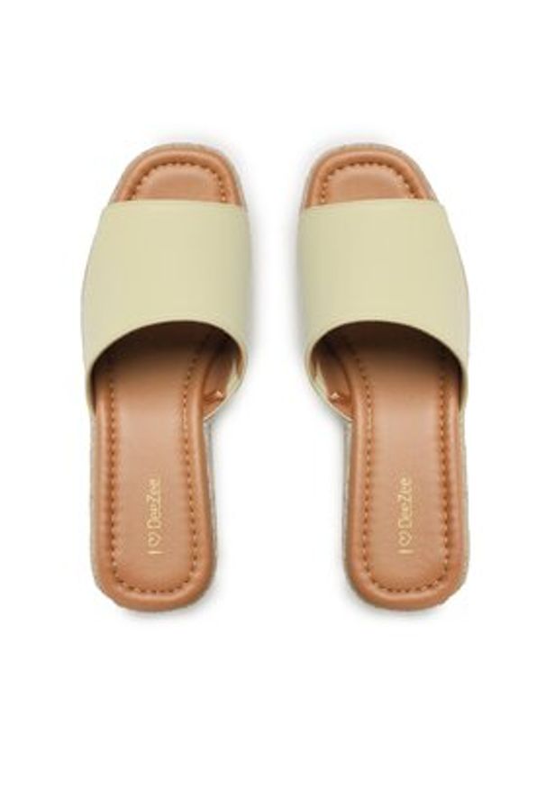 DeeZee Espadryle HRT220719 Zielony. Kolor: zielony. Materiał: skóra