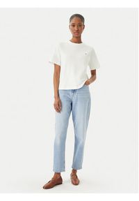 TOMMY HILFIGER - Tommy Hilfiger T-Shirt WW0WW49646 Biały Boxy Fit. Kolor: biały. Materiał: bawełna #3