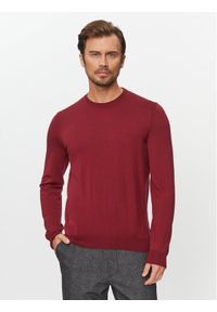 BOSS - Boss Sweter Botto-L 50476364 Czerwony Regular Fit. Kolor: czerwony. Materiał: wełna