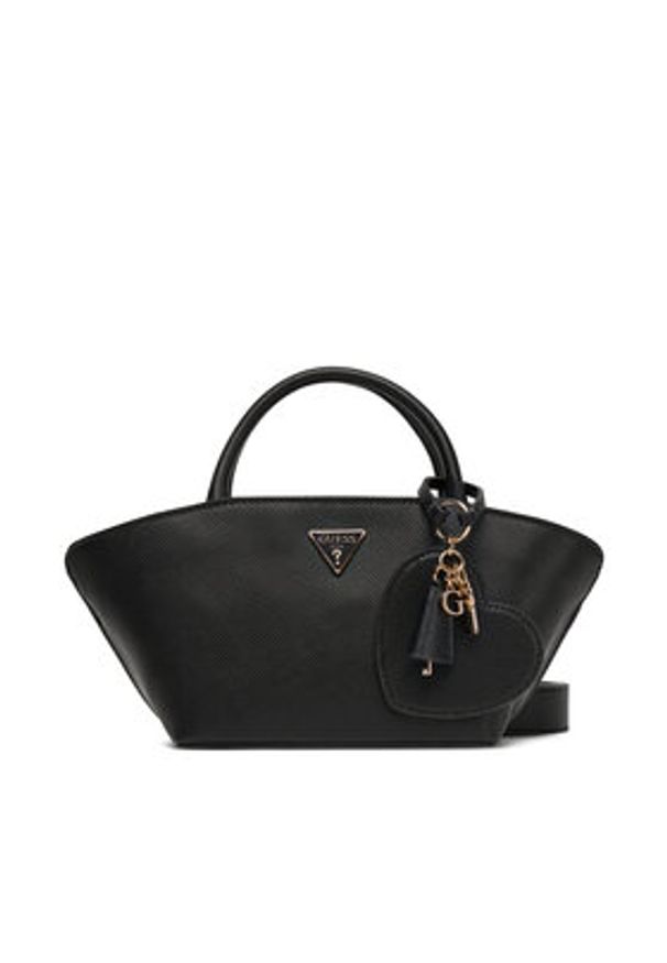 Guess Torebka Bolena Mini HWZG92 07760 Czarny. Kolor: czarny. Materiał: skórzane