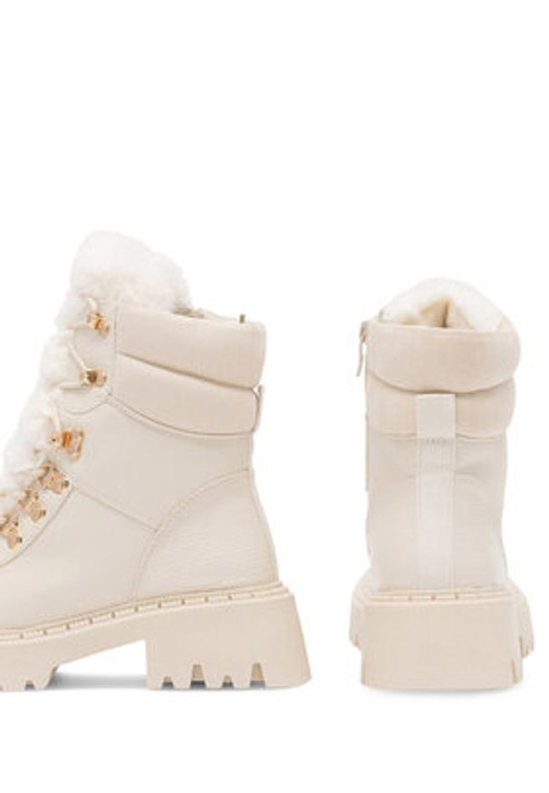 DeeZee Trzewiki DIJANA WS6200-01 Écru. Kolor: kremowy. Materiał: materiał