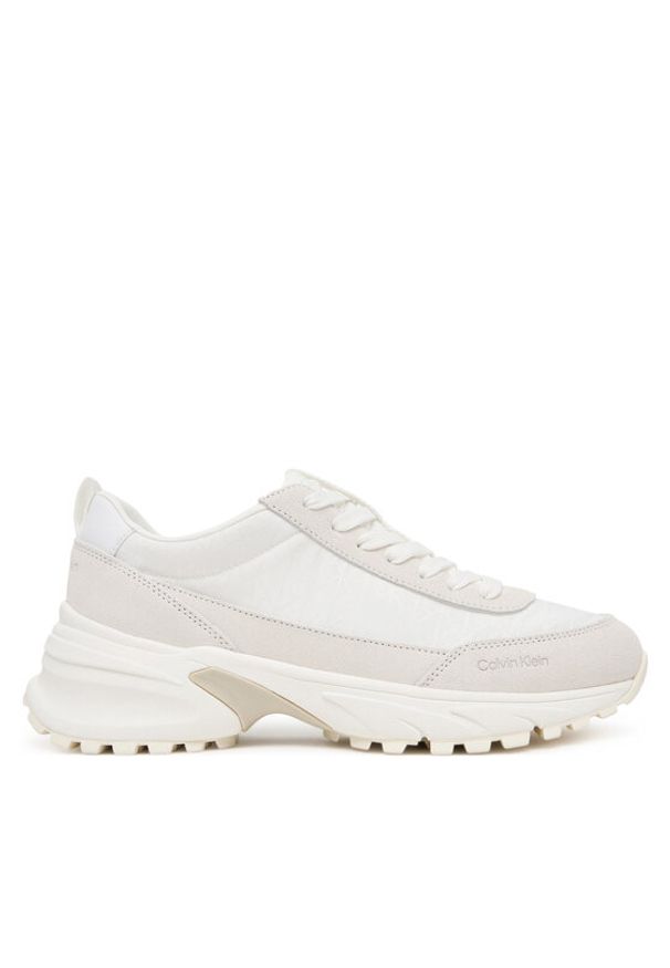 Calvin Klein Sneakersy Hike Runner Casual Ny-Su Aop Wn YW0YW01995 Biały. Okazja: na co dzień. Kolor: biały. Materiał: zamsz, skóra