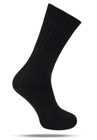 His Story - Ciepłe Wełniane Skarpetki Zimowe - Kolor Czarny. Kolor: czarny. Materiał: wełna, elastan, poliamid #1
