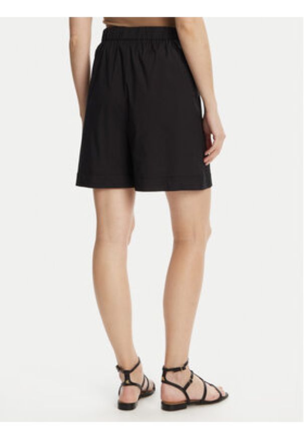 Max Mara Beachwear Bermudy Sultano 2516141019 Czarny Relaxed Fit. Kolor: czarny. Materiał: bawełna