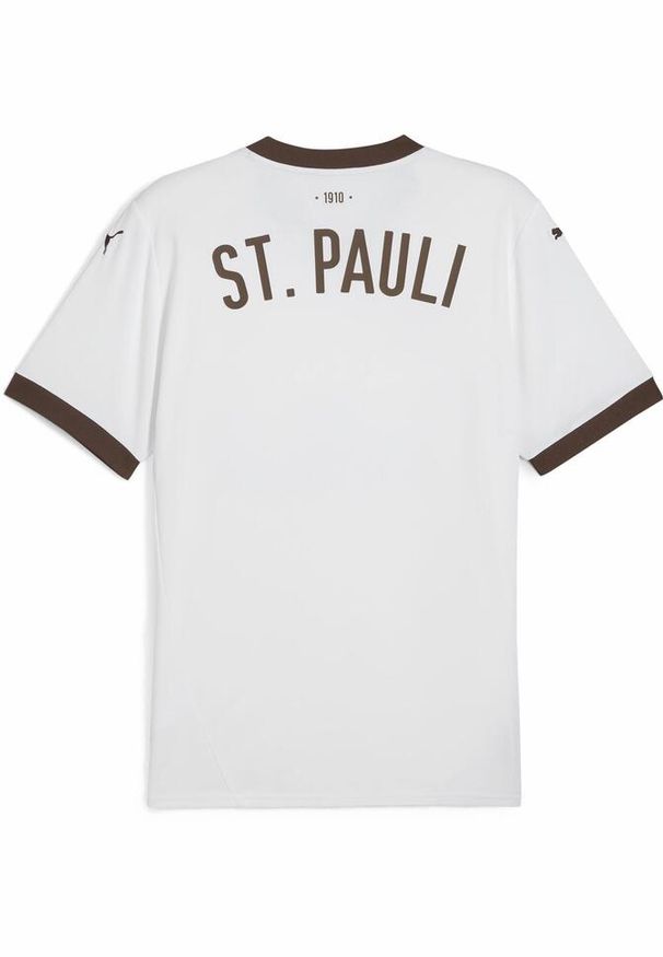 Puma - Koszulka wyjazdowa FC St. Pauli 2024/25. Kolor: biały, wielokolorowy, brązowy