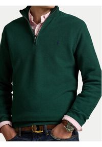 Polo Ralph Lauren Sweter 710932304526 Zielony Regular Fit. Typ kołnierza: polo. Kolor: zielony. Materiał: bawełna #5