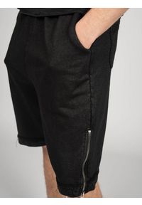 La Haine Inside Us Spodnie "Denver-Unisex" | A2232 4M | Mężczyzna | Czarny. Okazja: na co dzień. Kolor: czarny. Materiał: bawełna, elastan. Styl: casual #4