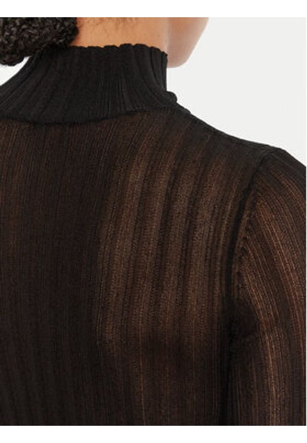 Hugo - HUGO Sweter Siclamino 50542650 Czarny Slim Fit. Kolor: czarny. Materiał: syntetyk, wiskoza