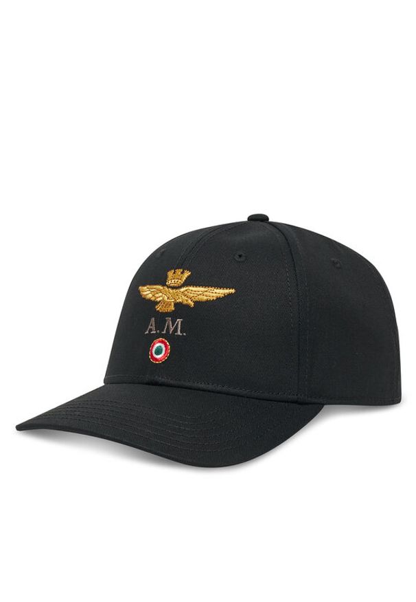 Aeronautica Militare Czapka z daszkiem 252HA1100UCT02848 Czarny. Kolor: czarny. Materiał: materiał, bawełna