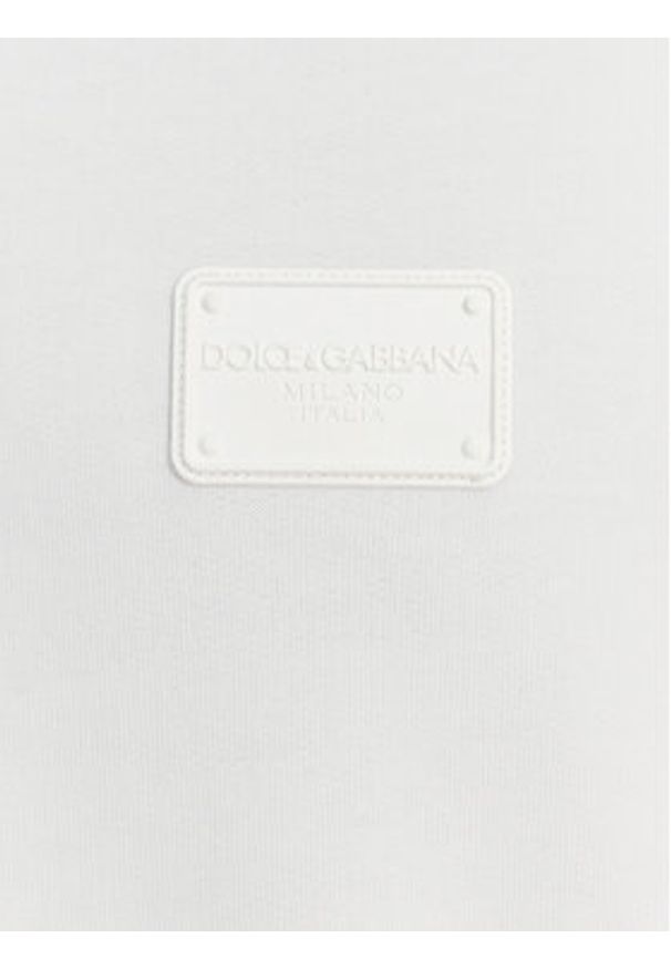 DOLCE & GABBANA - Dolce&Gabbana Bluza G9AHST G7NTZ Biały Regular Fit. Kolor: biały. Materiał: bawełna