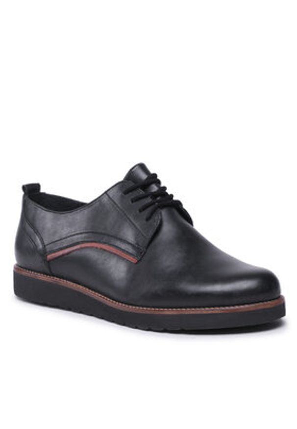 Lasocki Oxfordy Eva WI16-EVA-01 Czarny. Kolor: czarny. Materiał: skóra