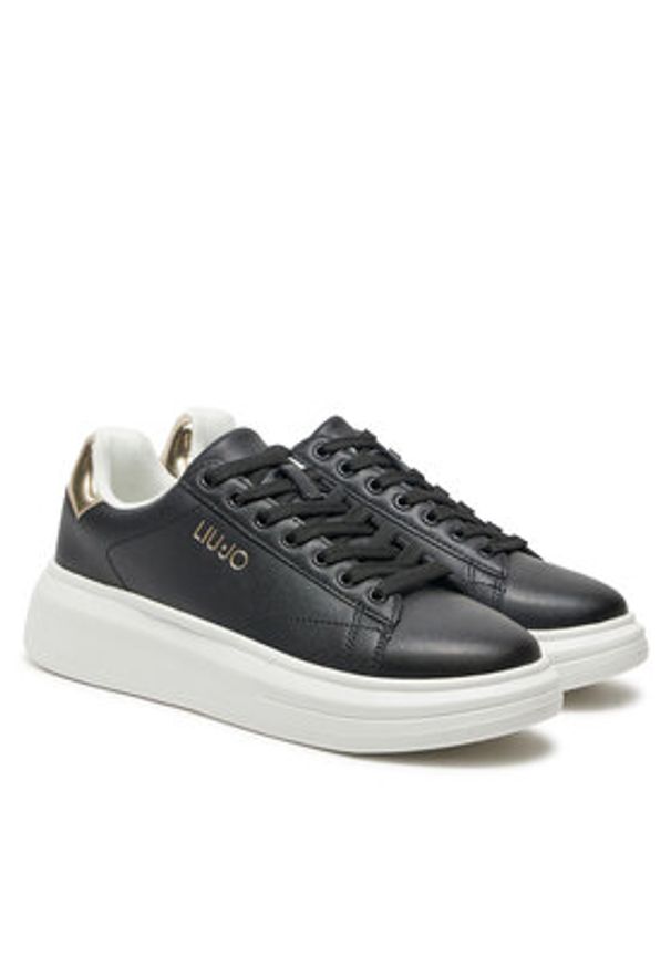 Liu Jo Sneakersy Babol 01 4F4753 PX474 Czarny. Kolor: czarny. Materiał: skóra