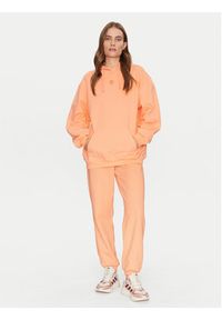 Adidas - adidas Bluza Essentials JJ3499 Różowy Oversize. Kolor: różowy. Materiał: bawełna