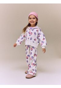 Reserved - Wzorzyste spodnie - złamana biel. Materiał: bawełna #1