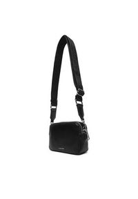 Calvin Klein Torebka Webbing Double Strap Camera Bag LV04F3165G Czarny. Kolor: czarny. Materiał: skórzane #4