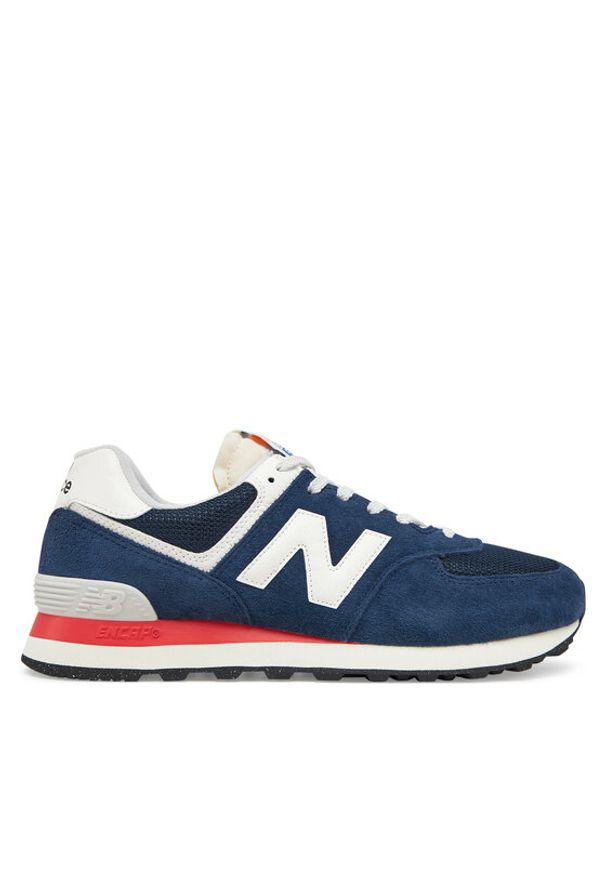 New Balance Sneakersy U574VPN Granatowy. Kolor: niebieski. Materiał: zamsz, skóra. Model: New Balance 574