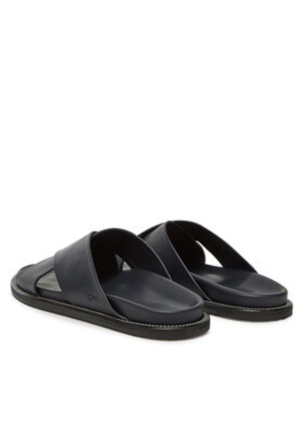 PAUL & SHARK - Paul&Shark Klapki 25418010 Granatowy. Kolor: niebieski. Materiał: skóra