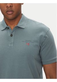 Napapijri Polo Elbas NP0A4GB4 Niebieski Regular Fit. Typ kołnierza: polo. Kolor: niebieski. Materiał: bawełna #5