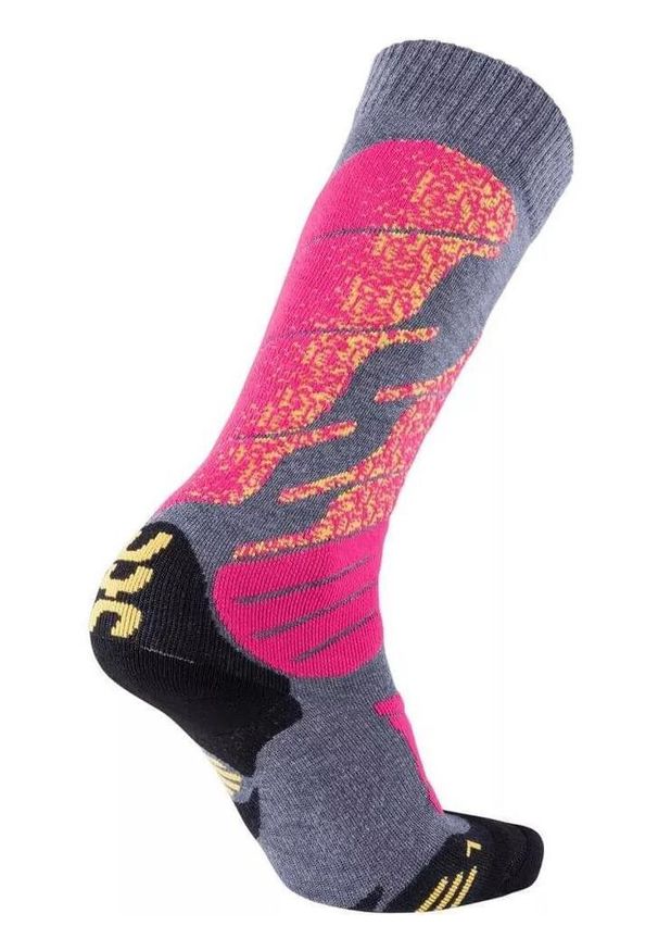 Skarpety narciarskie damskie UYN All Mountain Ski Socks. Kolor: różowy, wielokolorowy, pomarańczowy. Sport: narciarstwo