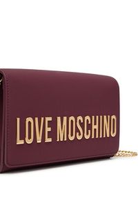 Love Moschino - LOVE MOSCHINO Torebka JC4103PP1NKD0552 Bordowy. Kolor: czerwony. Materiał: skórzane #5