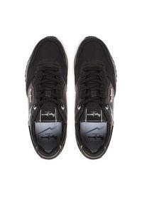 Pepe Jeans Sneakersy London Shine W PLS40046 Czarny. Kolor: czarny. Materiał: skóra