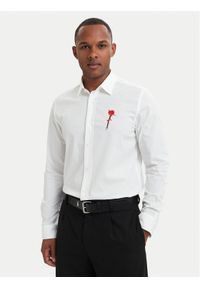 Hugo - HUGO Koszula Emero 50566268 Biały Relaxed Fit. Kolor: biały. Materiał: bawełna #1