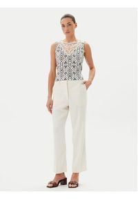 JDY Top Dodo 15296246 Écru Regular Fit. Kolor: kremowy. Materiał: syntetyk #4