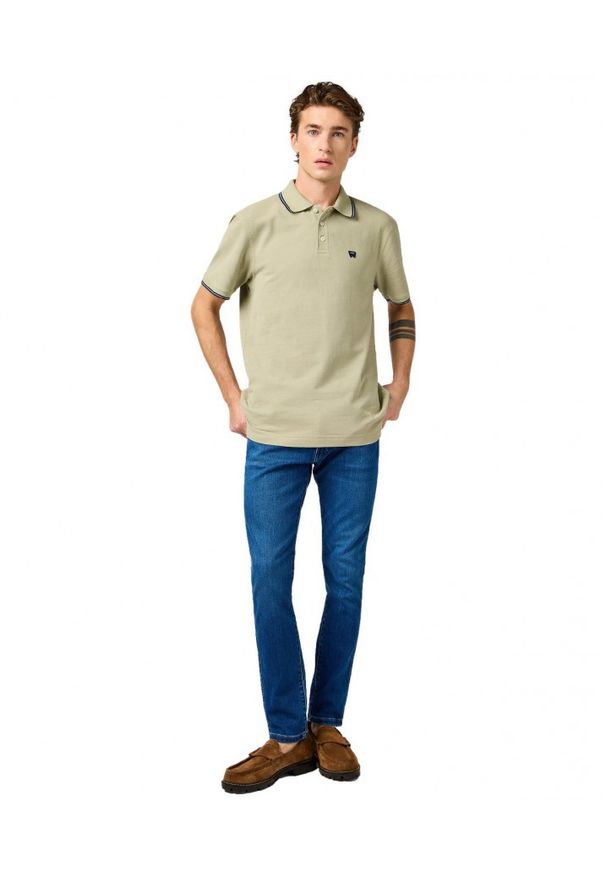 Wrangler - MESKA KOSZULKA WRANGLER POLO SHIRT TEA 112362829. Typ kołnierza: polo