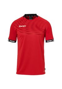 KEMPA - Koszulka dla dzieci Kempa Wave 26. Kolor: czerwony, czarny, wielokolorowy. Wzór: kolorowy