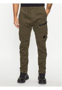 C.P. Company Spodnie materiałowe 15CMPA111A 005529G Zielony Regular Fit. Kolor: zielony. Materiał: materiał, bawełna