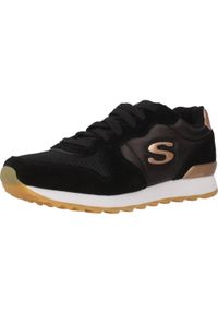 skechers - Buty do chodzenia damskie Skechers 111BLK. Zapięcie: sznurówki. Kolor: czarny. Materiał: materiał, tkanina. Szerokość cholewki: normalna. Sport: turystyka piesza