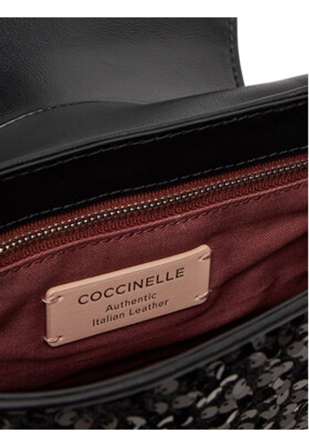 Coccinelle Torebka E1 S4Q 58 01 01 Czarny. Kolor: czarny. Materiał: skórzane