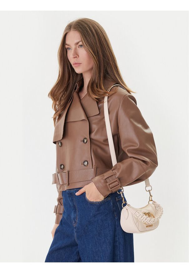Love Moschino - LOVE MOSCHINO Torebka JC4189PP0NLC0110 Écru. Kolor: kremowy. Materiał: skórzane